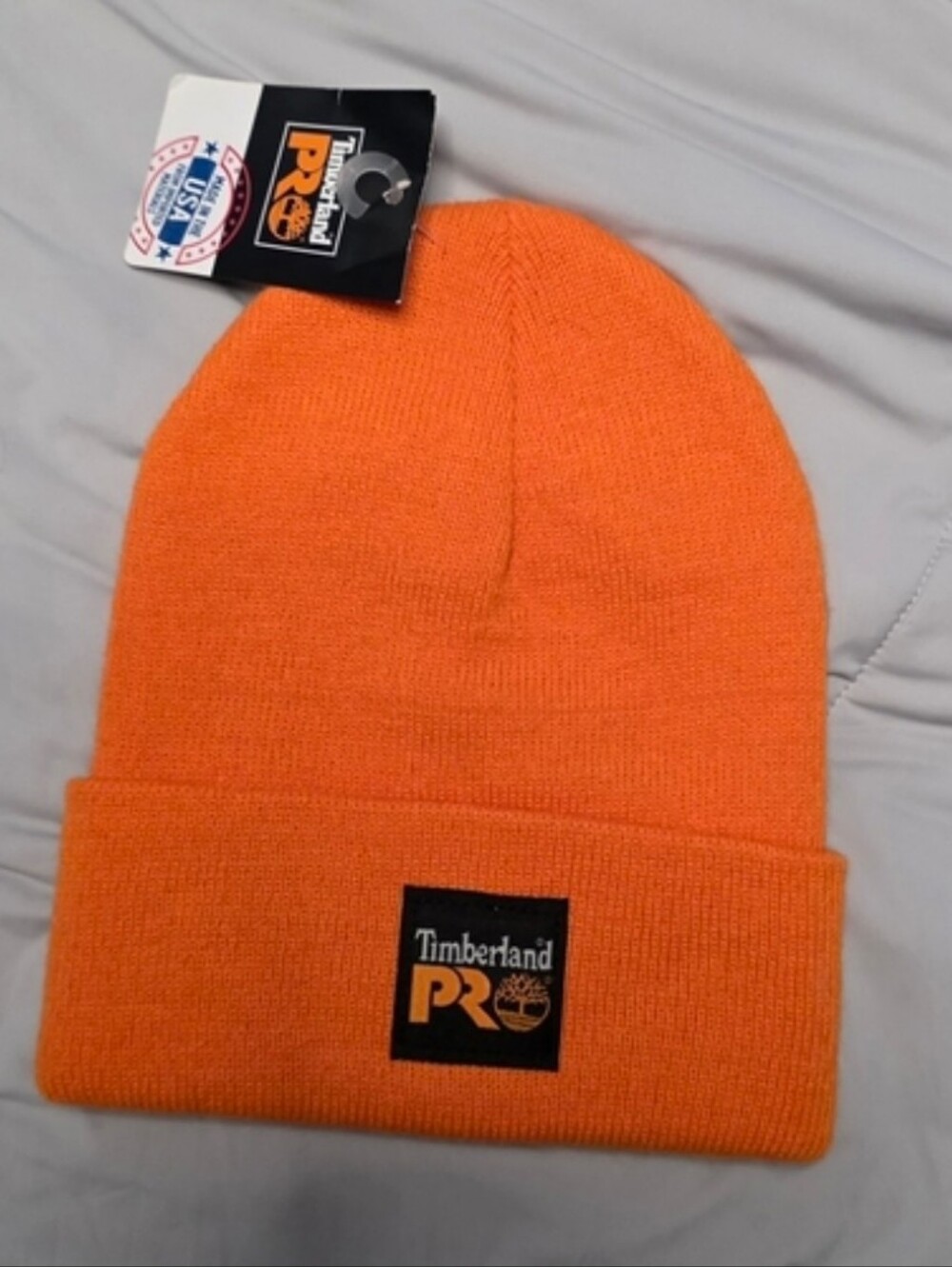 Timberland PRO  Orange High-Visibility Beanie Set